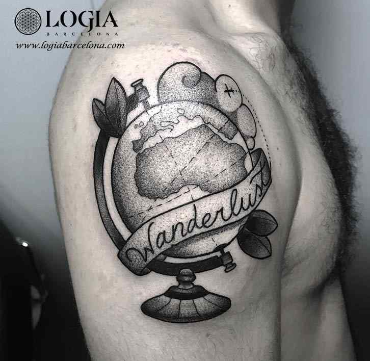 Tatuajes viajeros Logia Tattoo Barcelona